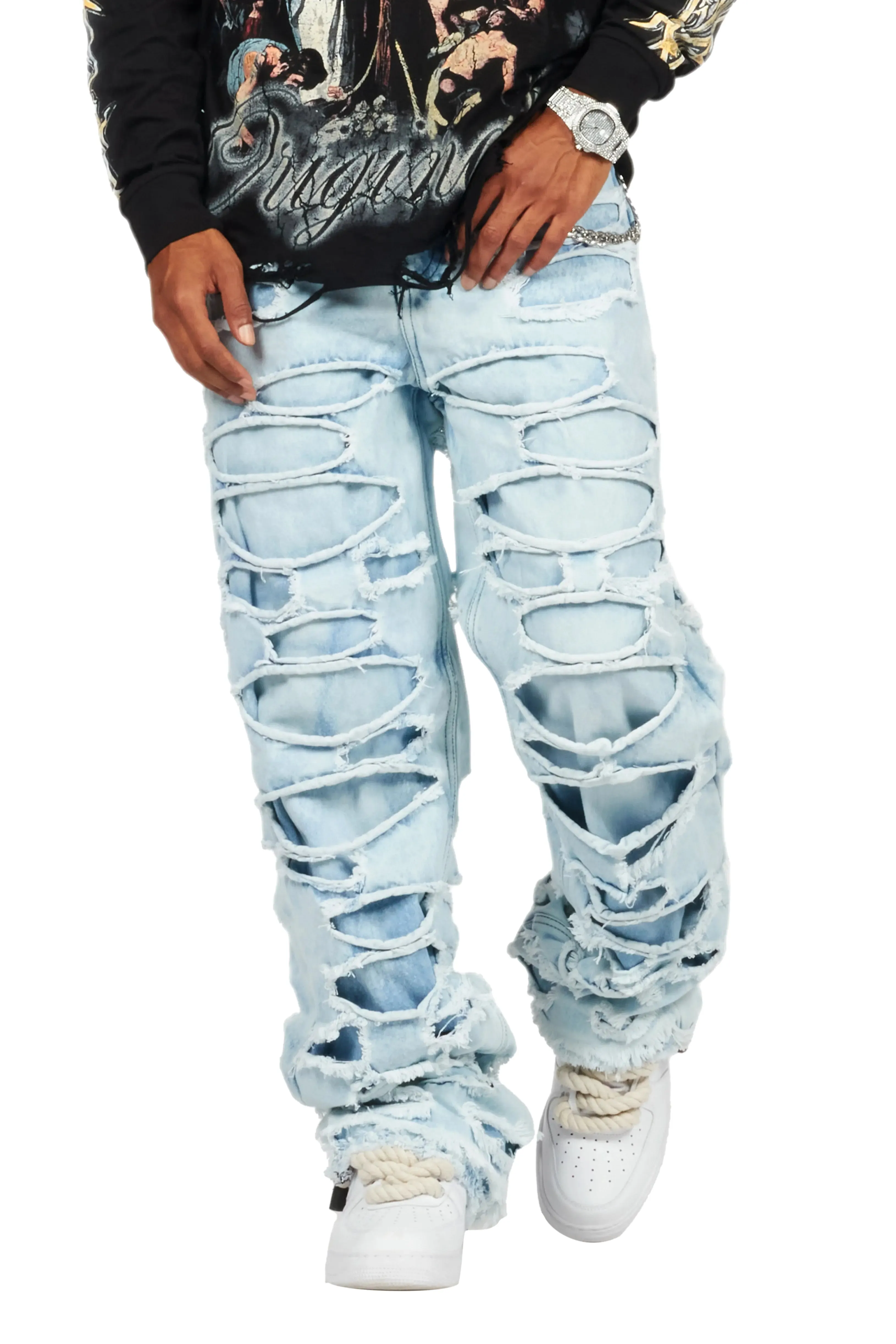 Luisu Blue Baggy Fit Jean