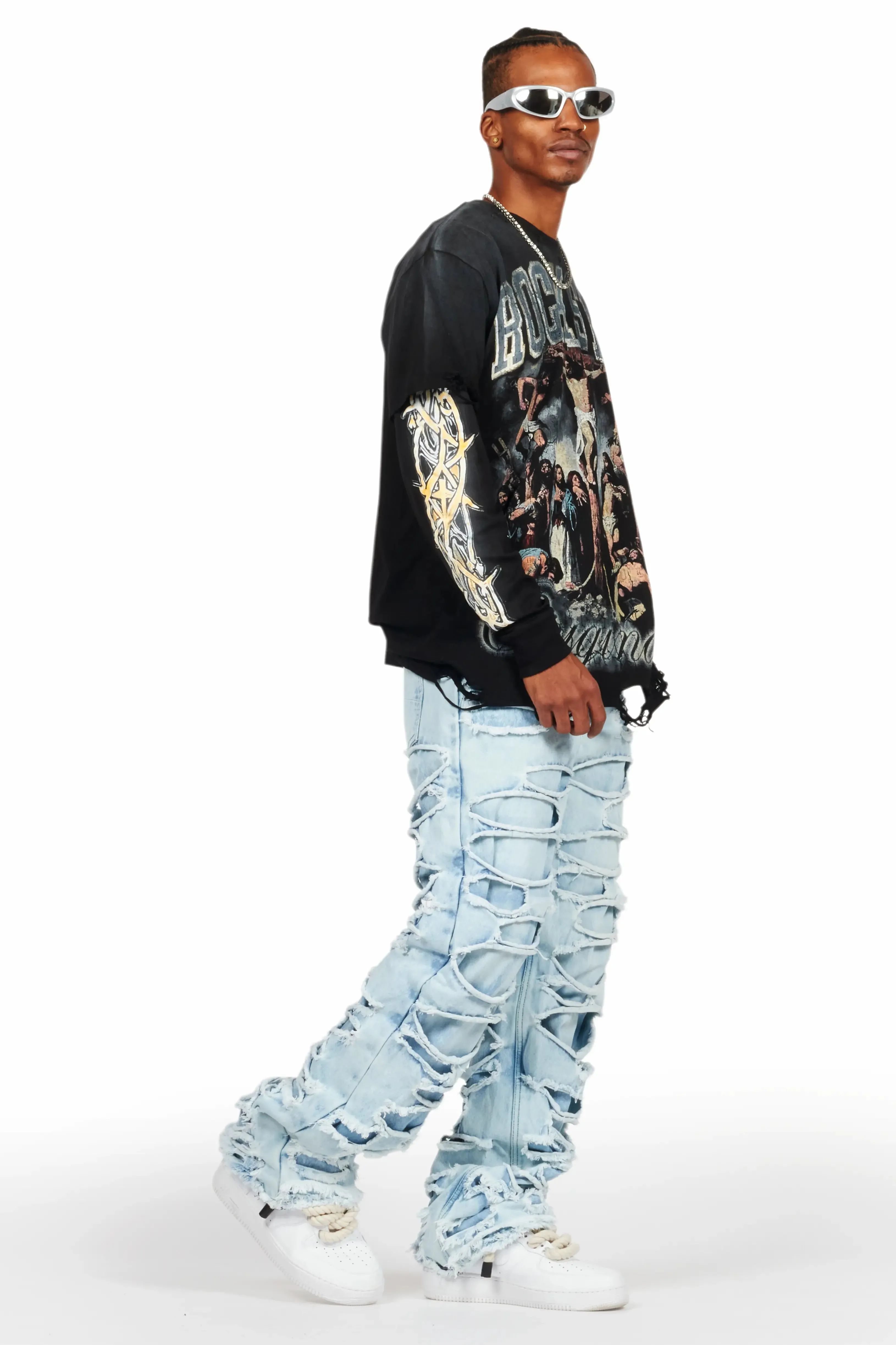 Luisu Blue Baggy Fit Jean