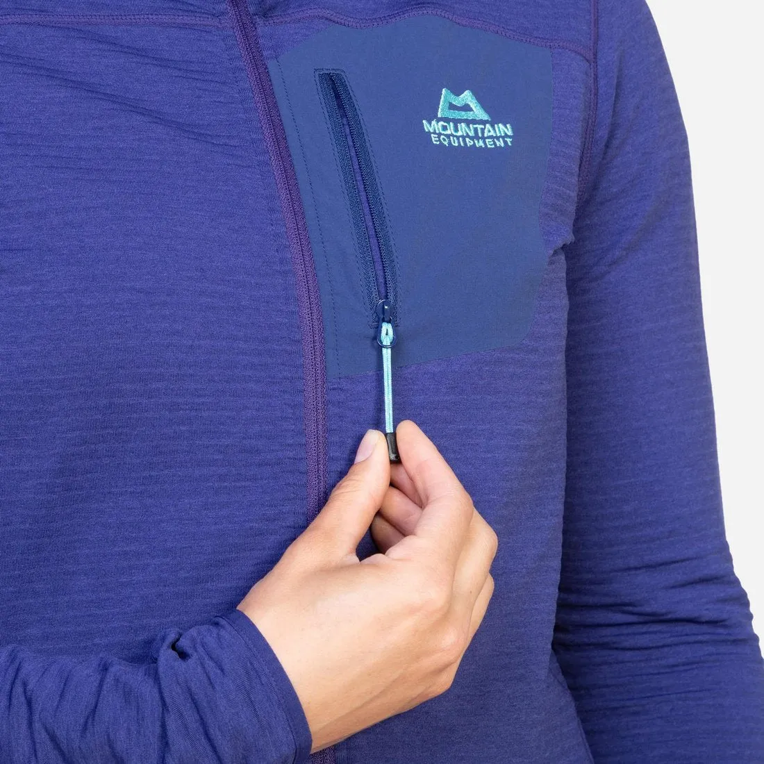 Lumiko Hooded Jacket - Amethyst/Medieval Blue