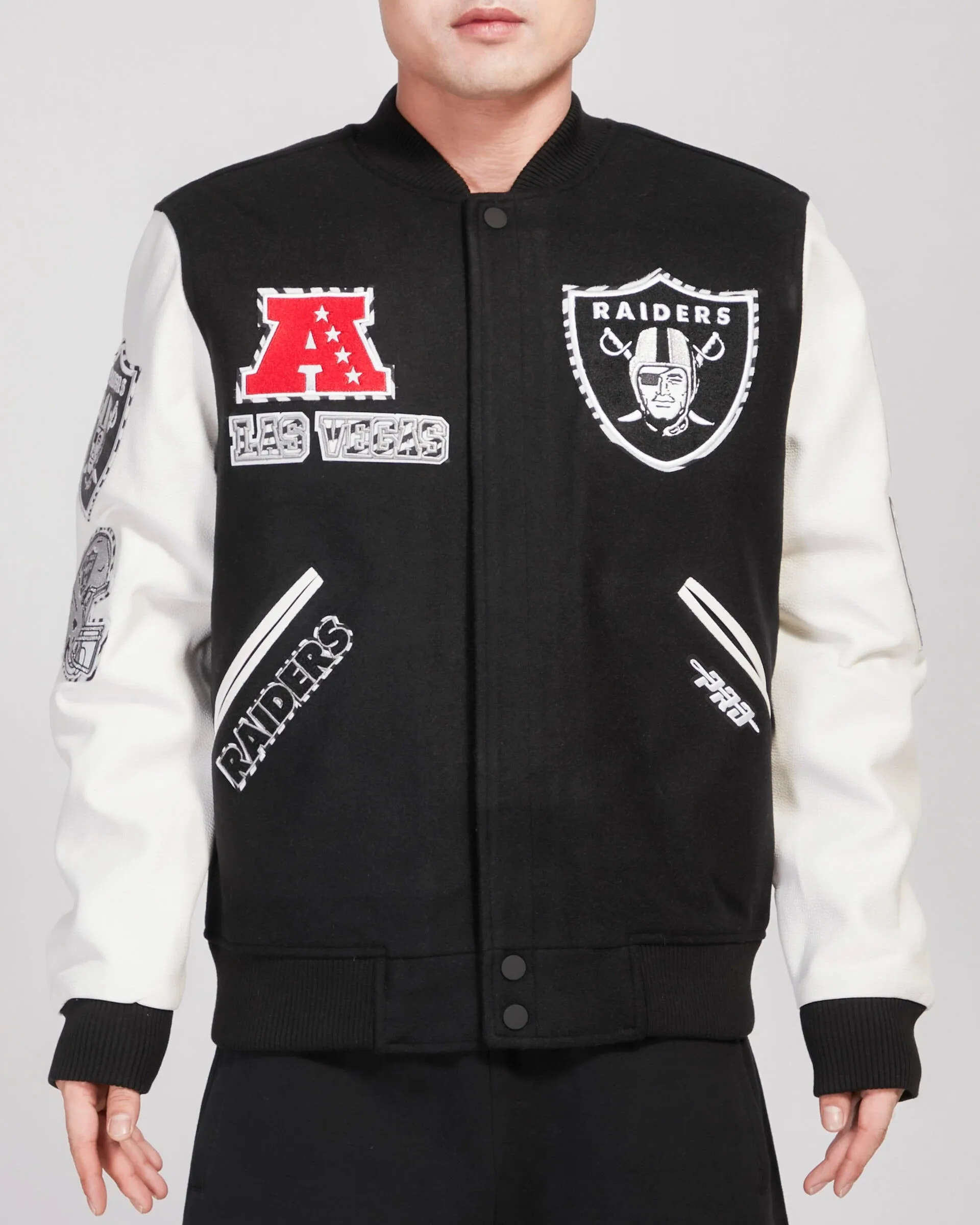 Men's Pro Standard Raiders Retro Classic Varsity Full-Zip Jacket