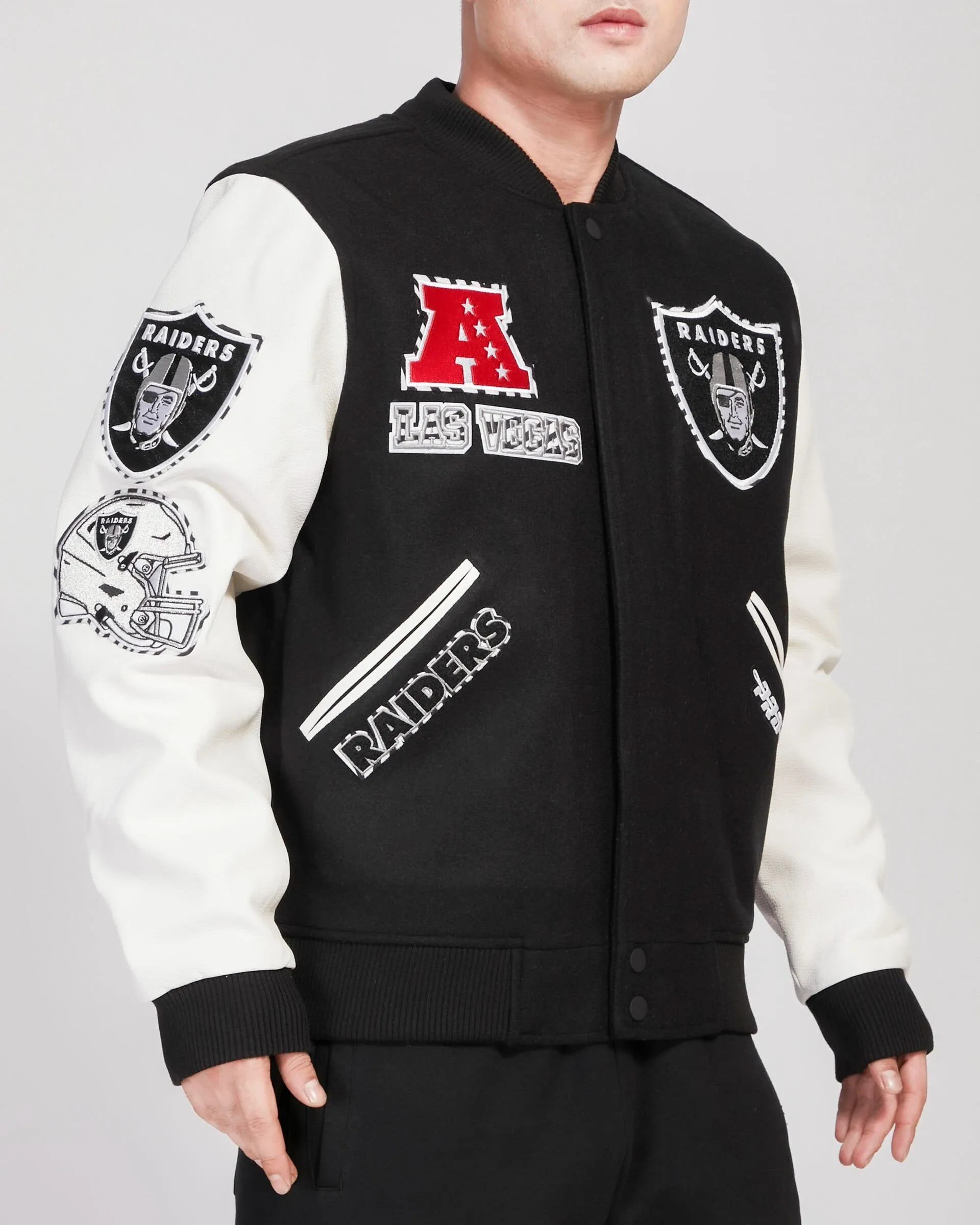 Men's Pro Standard Raiders Retro Classic Varsity Full-Zip Jacket