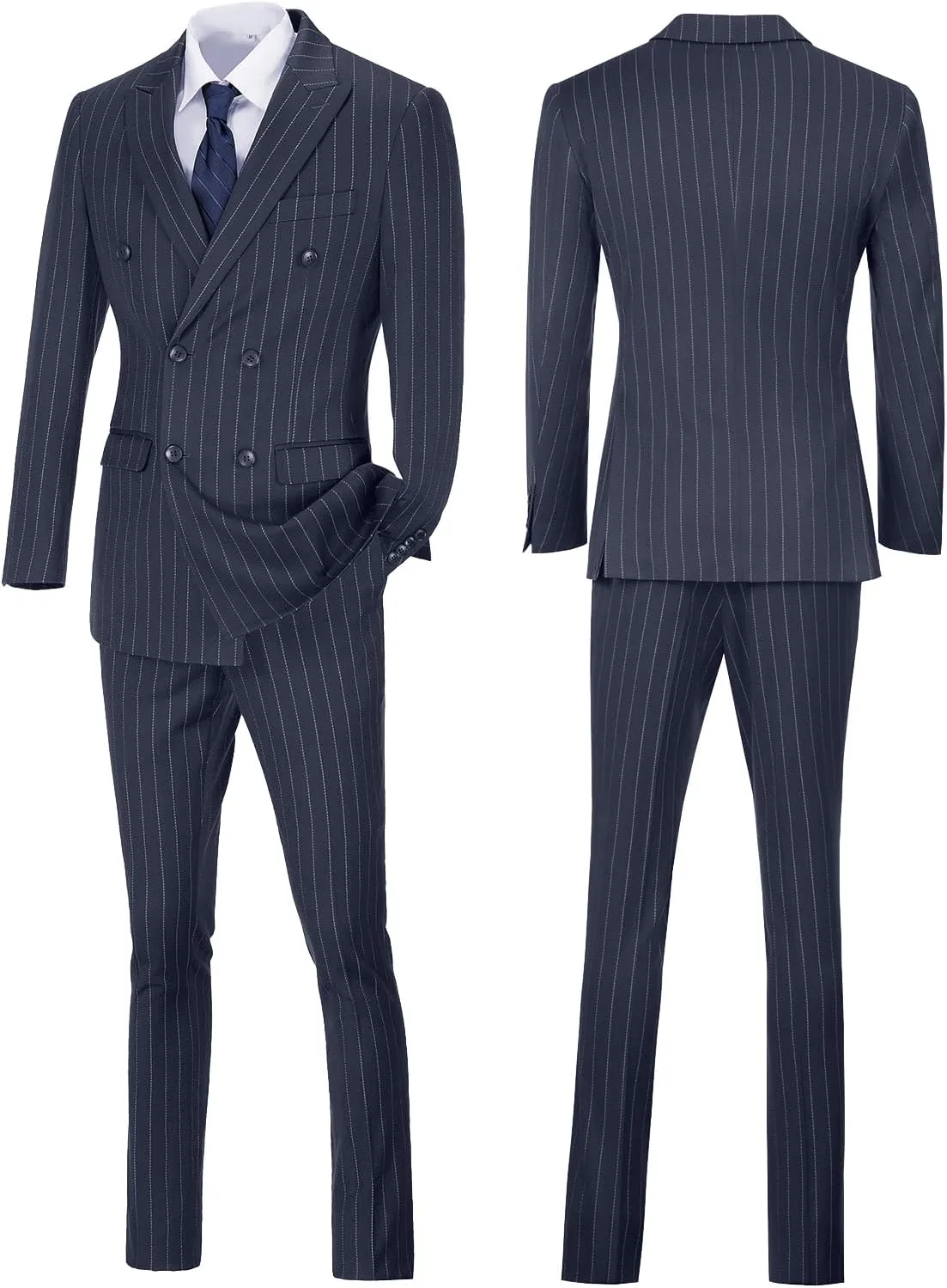 Mens Suit Plaid Slim Fit 3 Pieces Checked Casual Tuxedo Formal Suits for Men Wedding Business Party Blazer Vest Pants Set