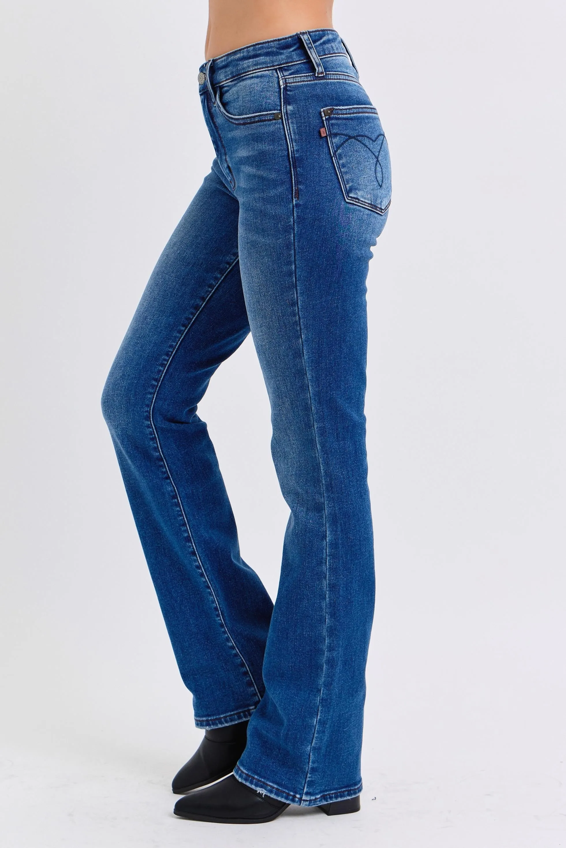 Mid Rise Thermal Bootcut JB113