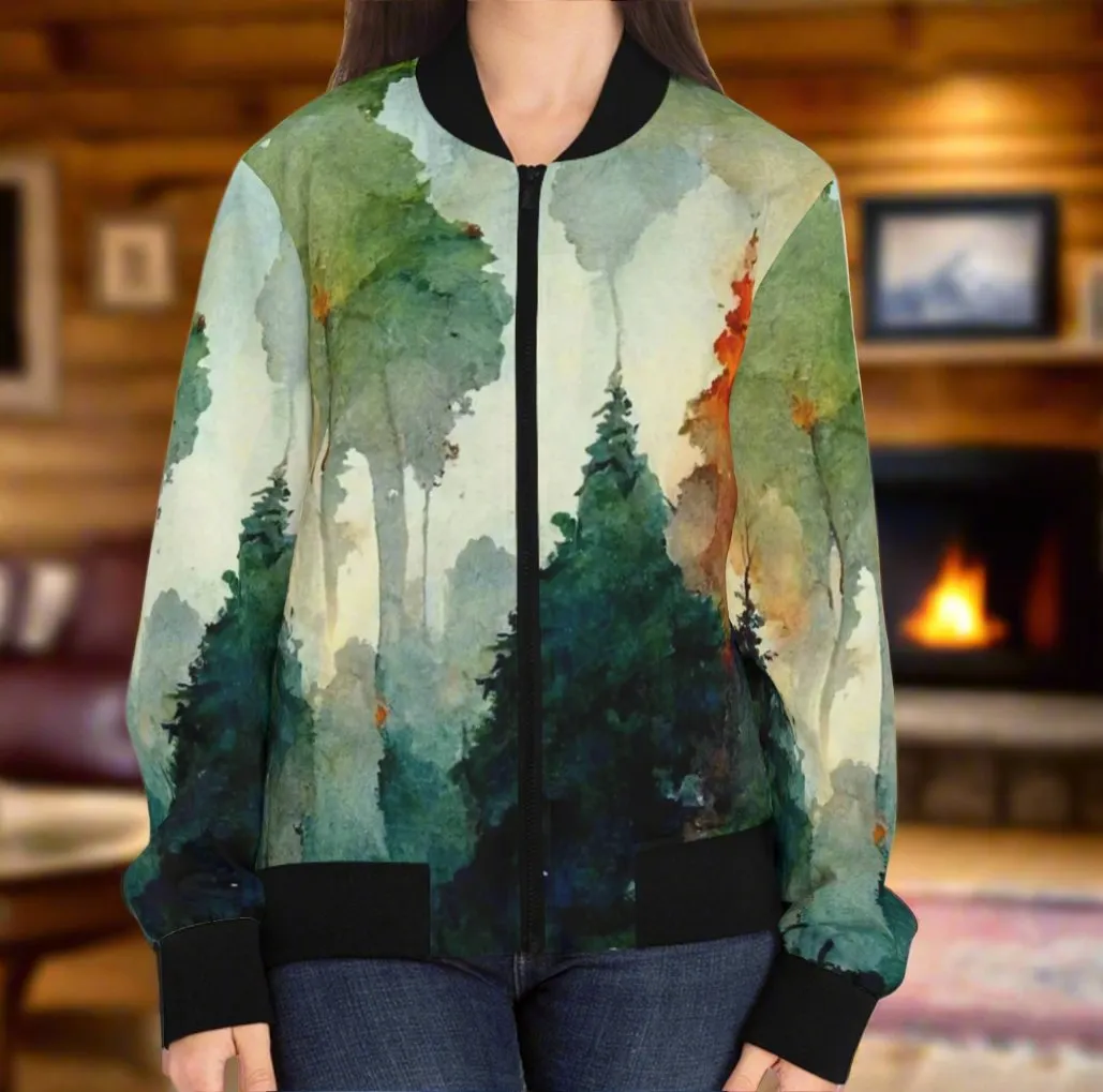 Mountain Air Bomber Jacket for Women