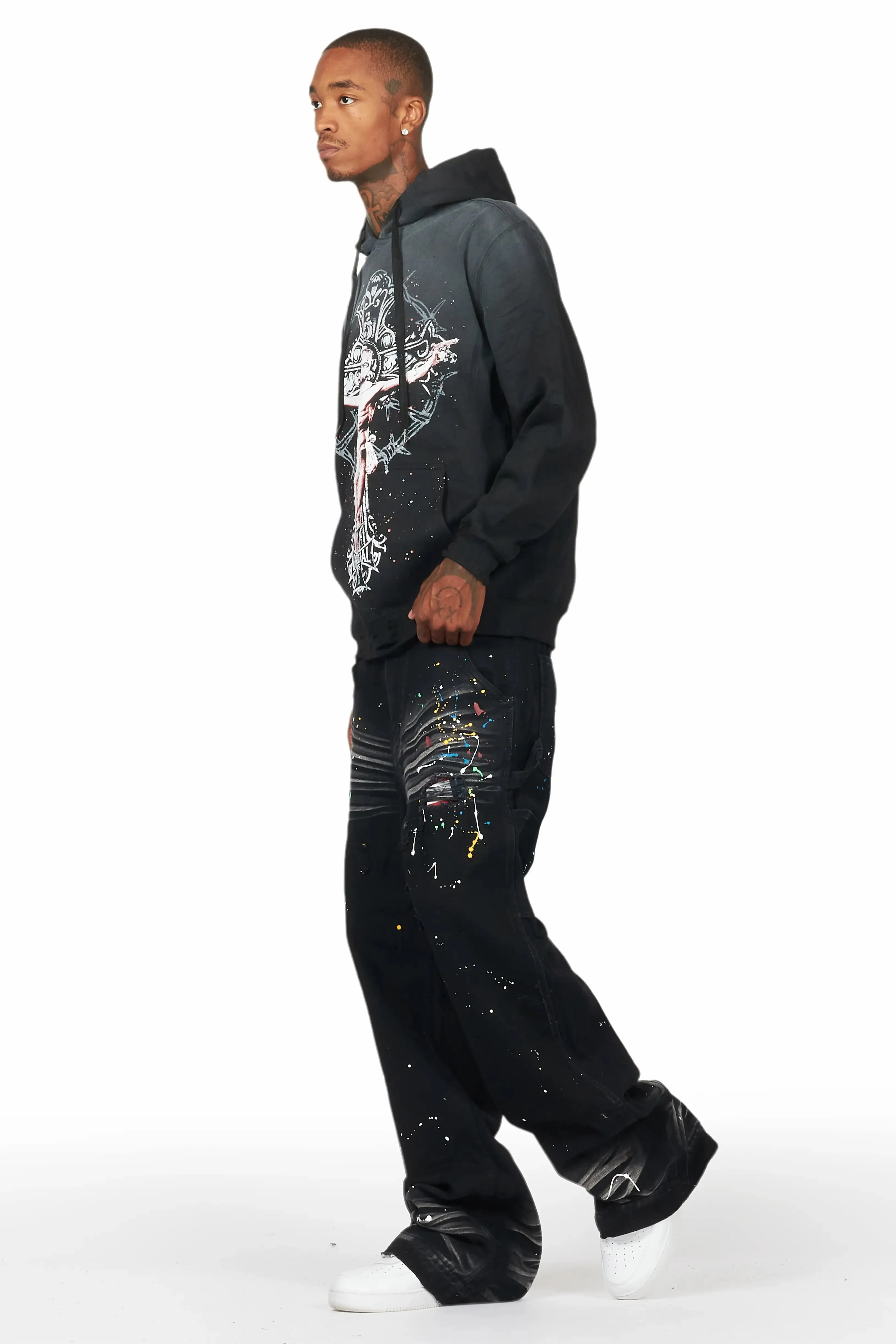 Naveen Black Baggy Fit Jean