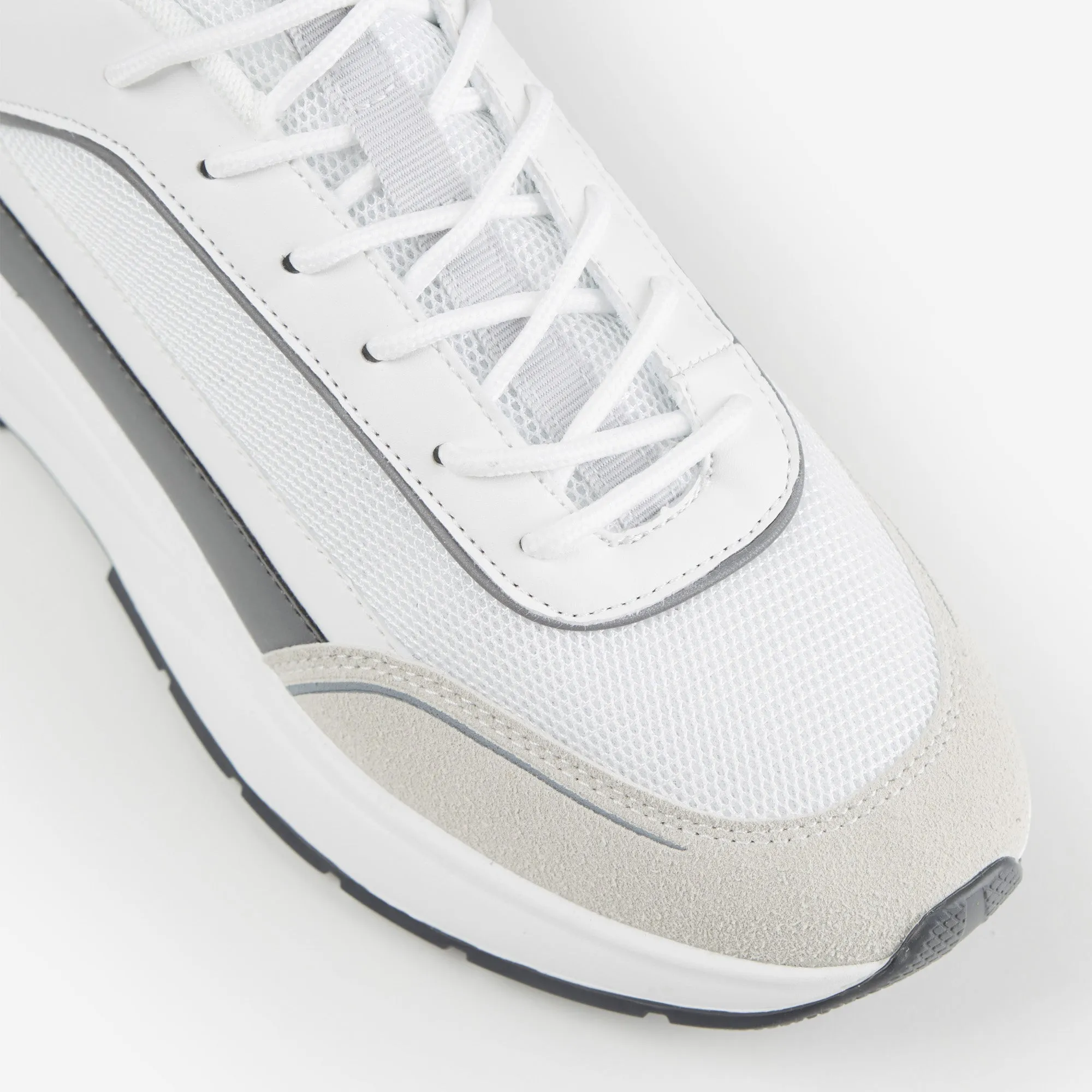 Premium Tech Runner | White Charcoal
