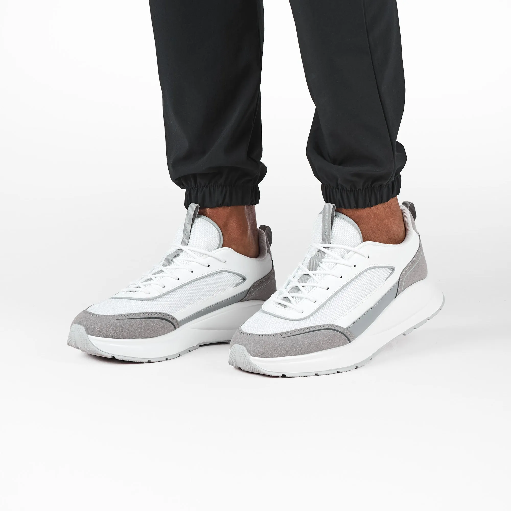 Premium Tech Runner | White/Grey