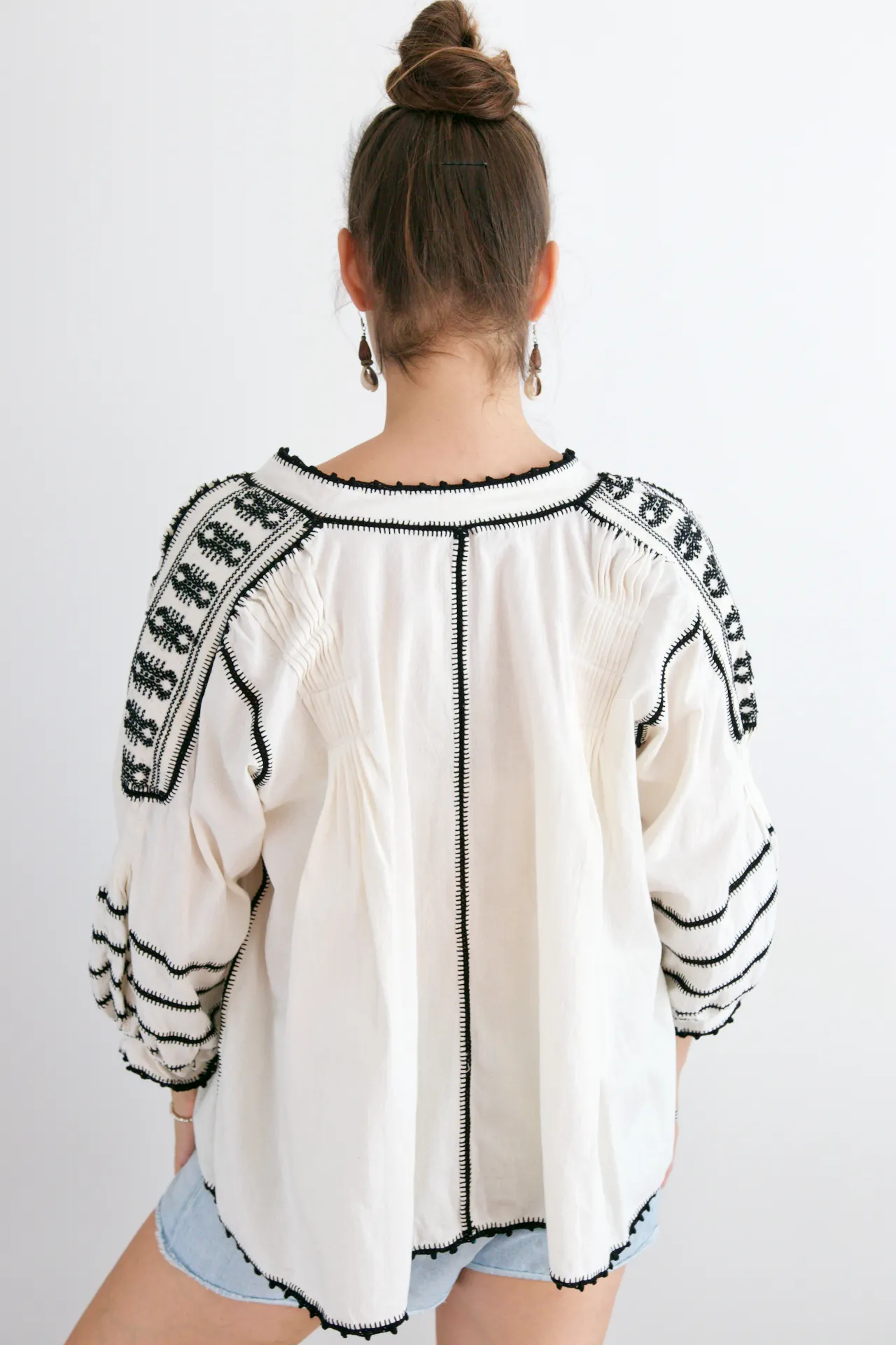Sirena Blouse - Black Crochet