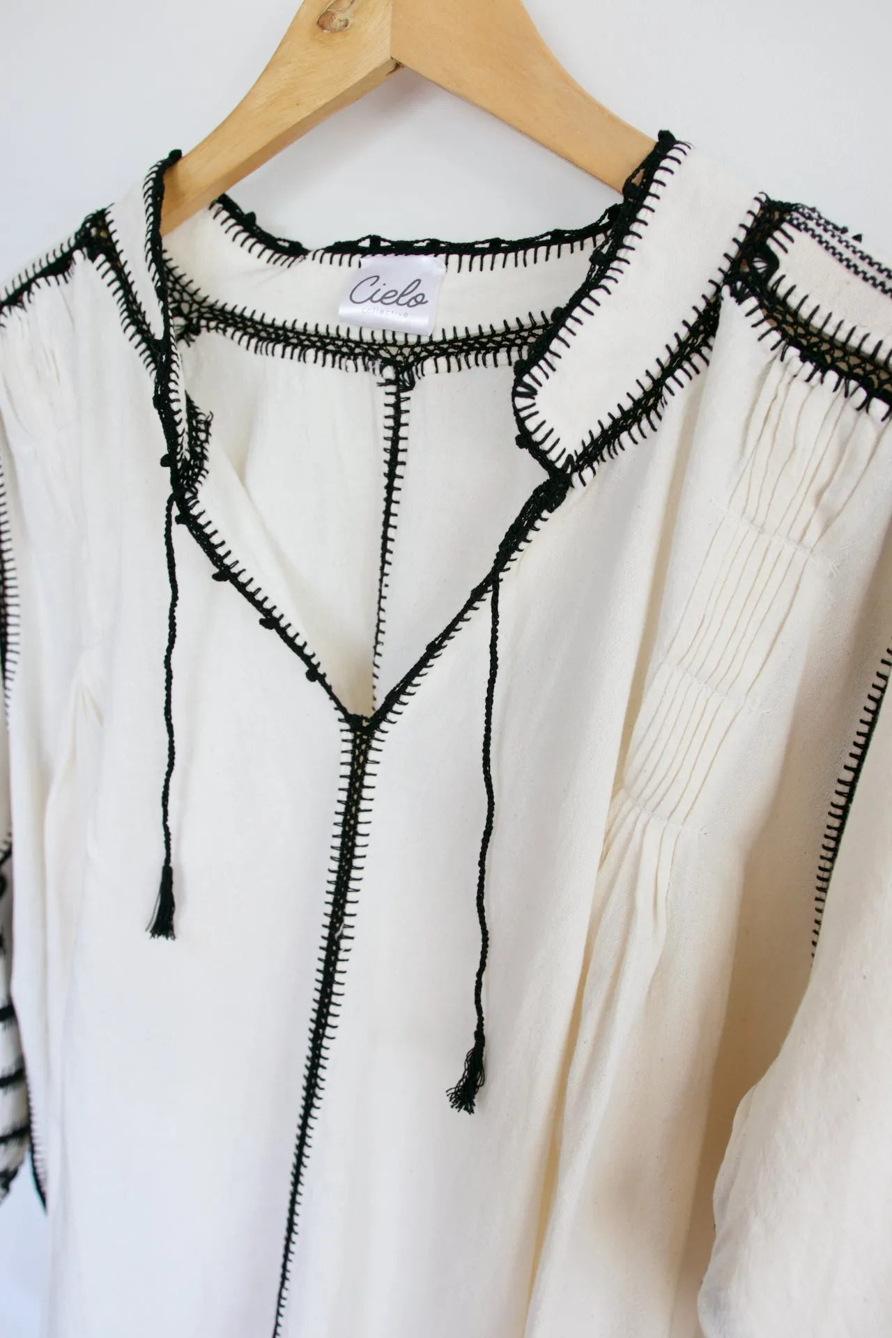 Sirena Blouse - Black Crochet