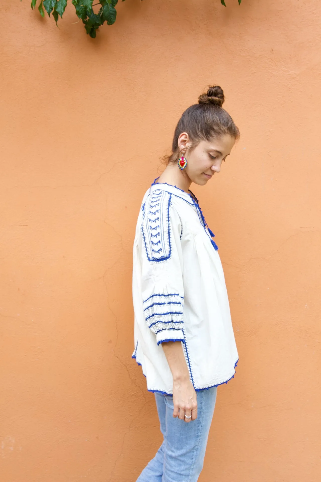 Sirena Blouse - Blue Crochet