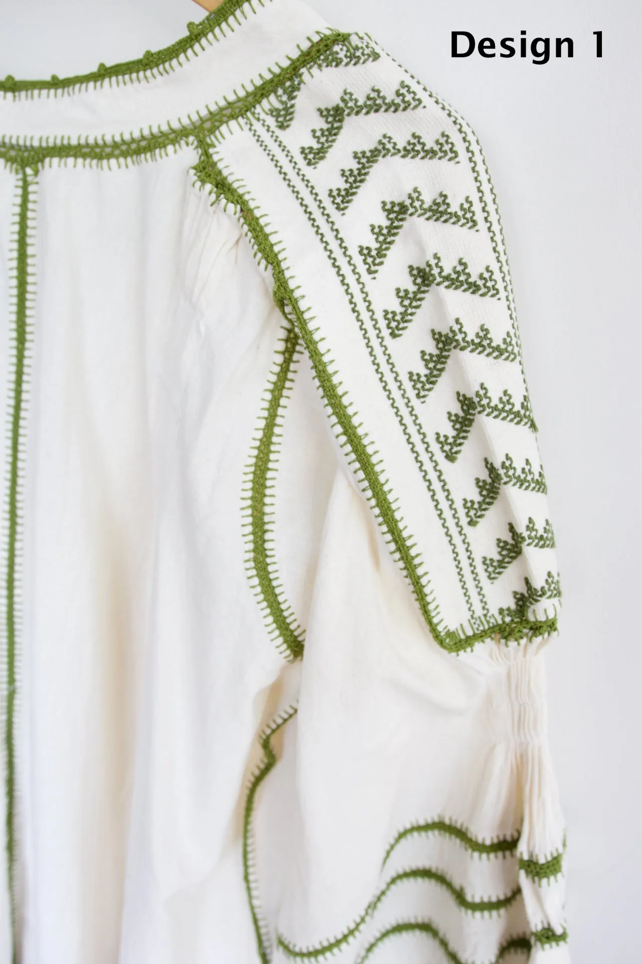Sirena Blouse - Olive Green Crochet