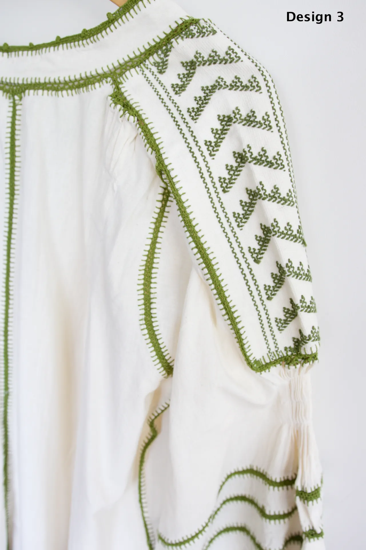 Sirena Blouse - Olive Green Crochet