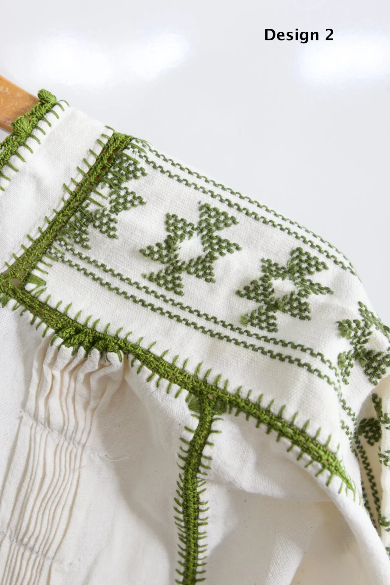 Sirena Blouse - Olive Green Crochet