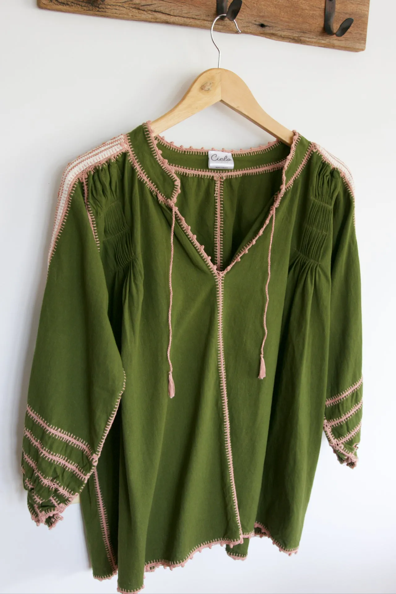 Sirena Blouse - Olive Green