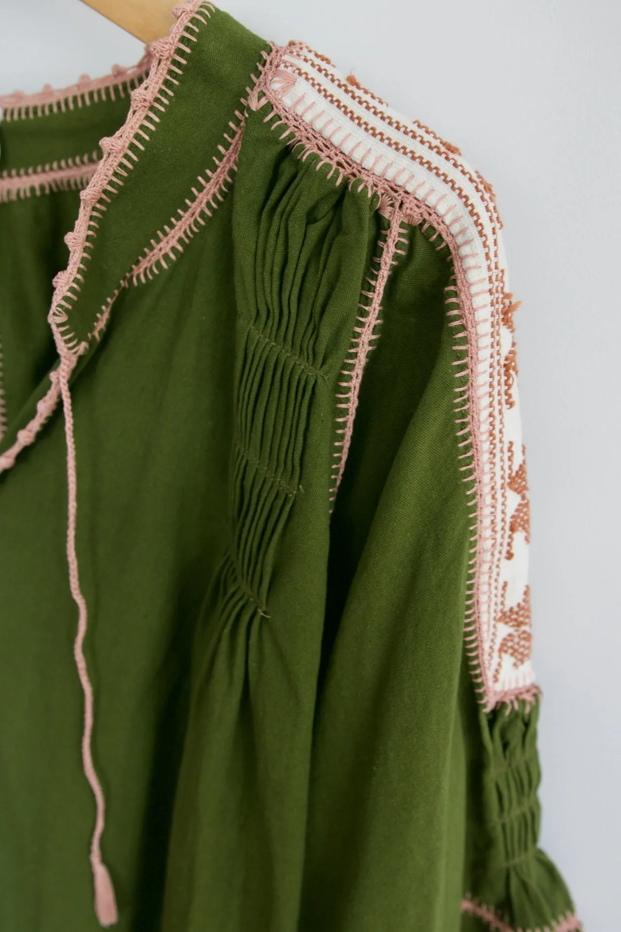 Sirena Blouse - Olive Green