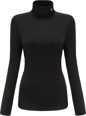 SSLR-Thermal-Shirts for-Women-Turtleneck Long Sleeve Tops Fleece Lined Winter Slim Fitted Mock Neck Base Layer