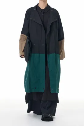 The Snap Block Oversized Trench Coat