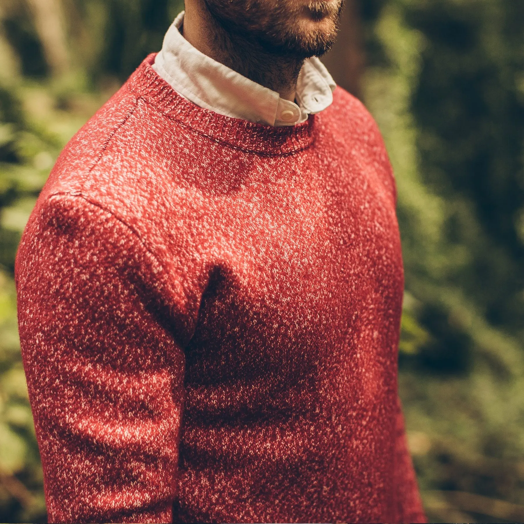 The Summit Sweater in Red