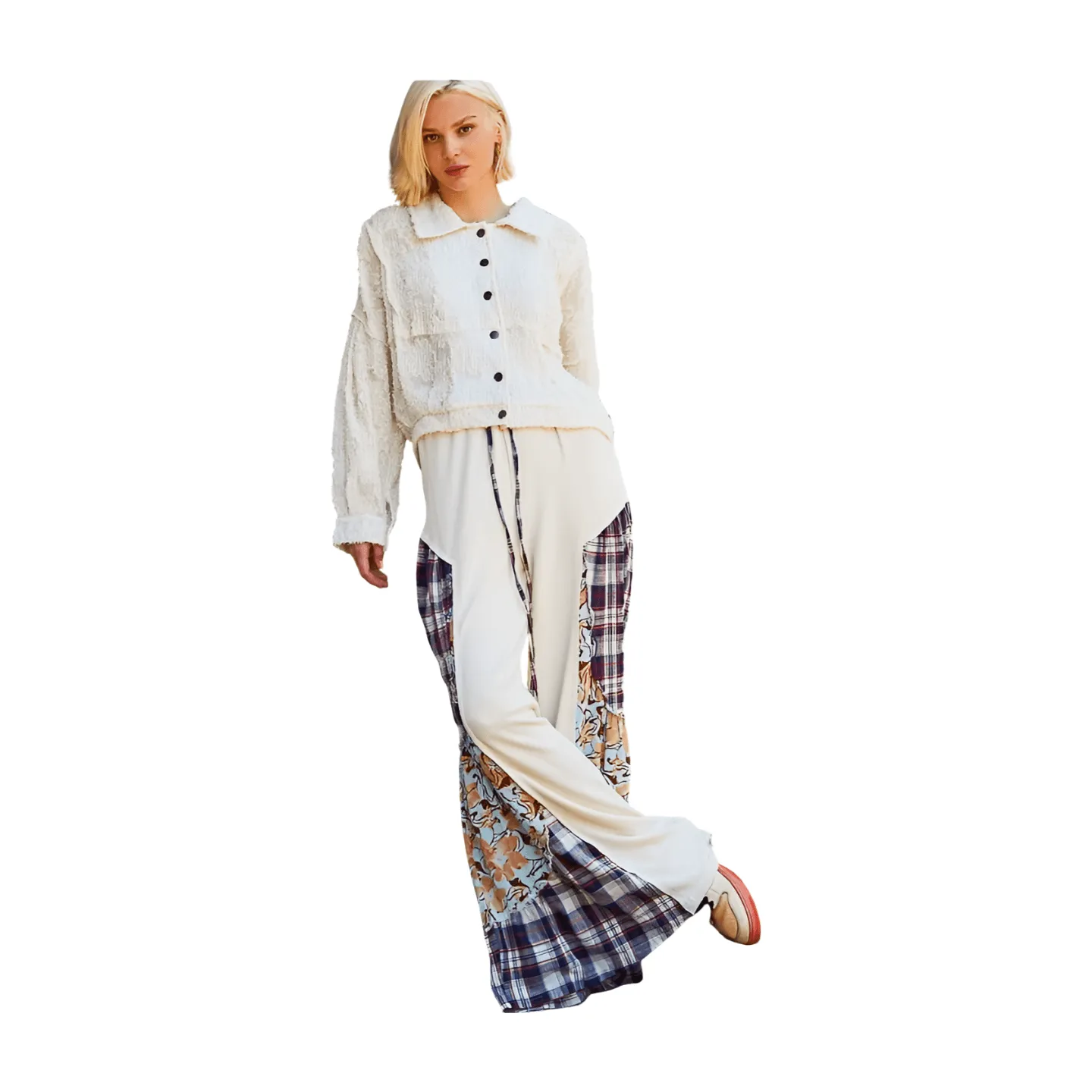 Thermal Raw Edge Pants