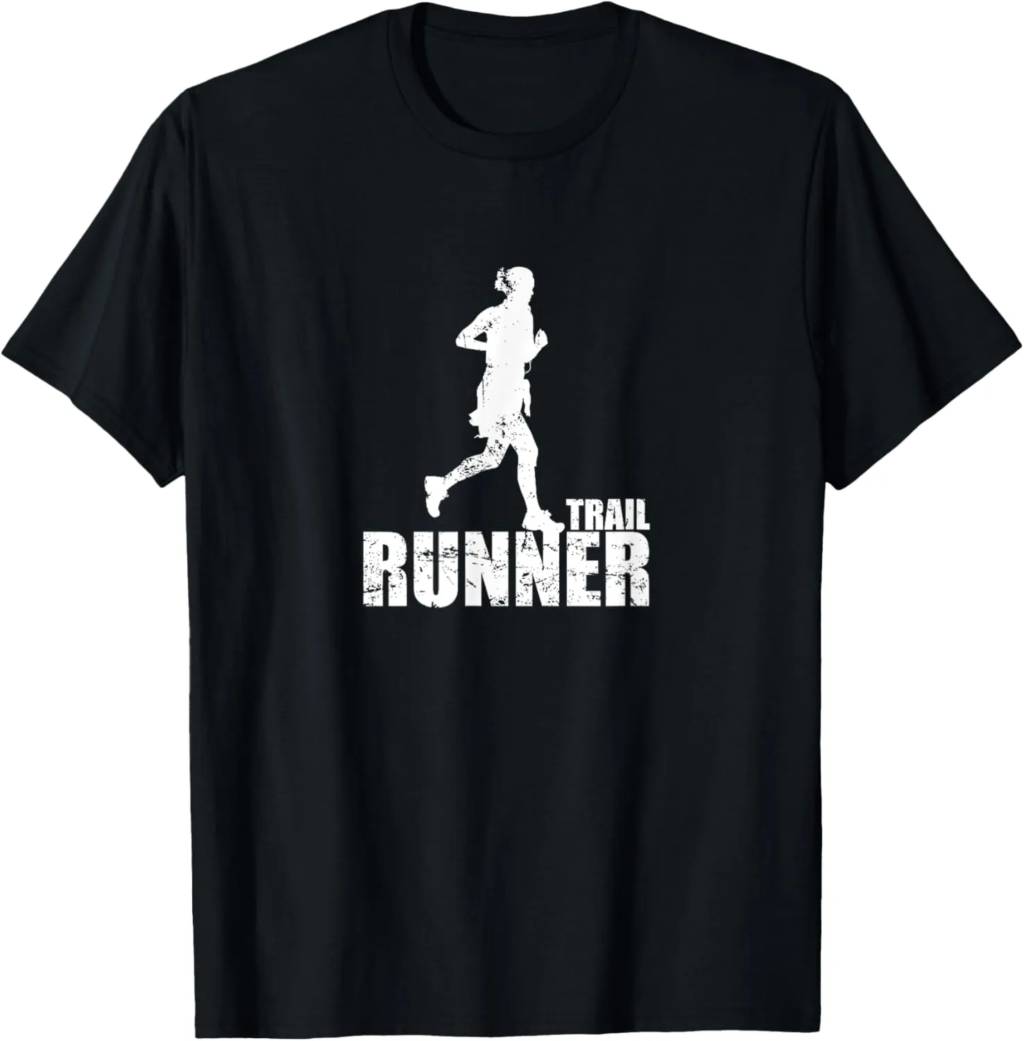 Trail Runner Silhouette Mountain Landscape T-Shirt