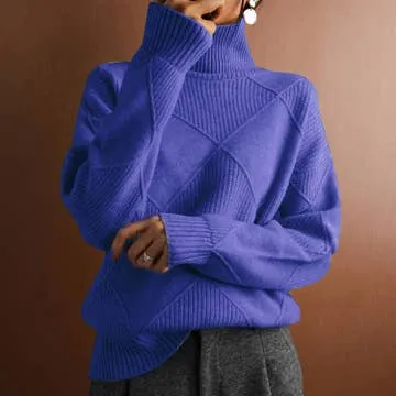 Up To My Neck Sweater - Blue