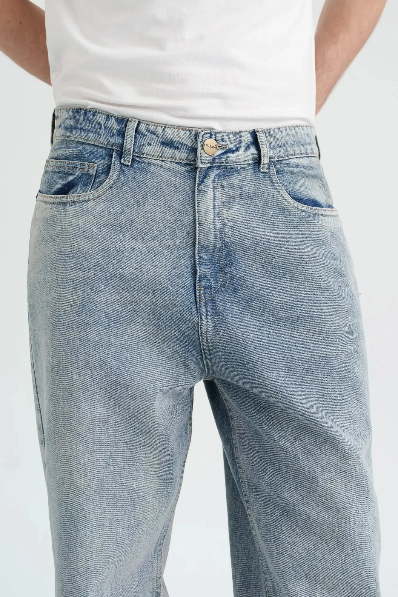 Urban Fade Men's Baggy Straight Jeans