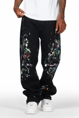 Zasha Black Painter Baggy Jean