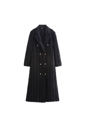 'Zoë' Oversized Double-Breasted Trench Coat